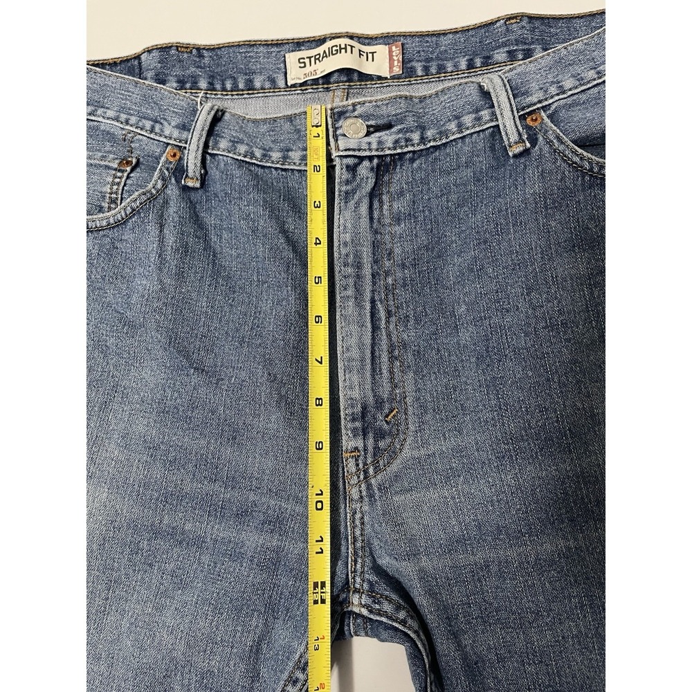 Levis 505‎ Jeans Mens 40x32 Blue Straight Leg Medium Wash Denim Pants - Picture 6 of 7